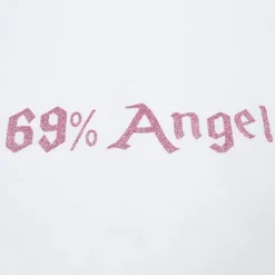 Crop Tops|Y2K Tops*Boogzel Clothing 69% Angel Crop Tee White