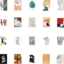 Aesthetic Room Decor*Boogzel Clothing Aesthetic 65 pcs Sticker Pack