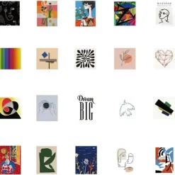Aesthetic Room Decor*Boogzel Clothing Aesthetic 65 pcs Sticker Pack
