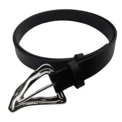 Belts & Chains*Boogzel Clothing Aesthetic Asymmetrical Buckle Belt Black