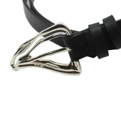 Belts & Chains*Boogzel Clothing Aesthetic Asymmetrical Buckle Belt Black