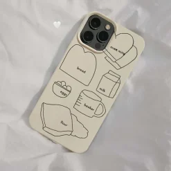 Iphone Cases*Boogzel Clothing Aesthetic Breakfast iPhone Case Beige