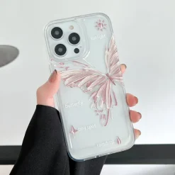 Iphone Cases*Boogzel Clothing Aesthetic Butterfly iPhone Case Clear/pink