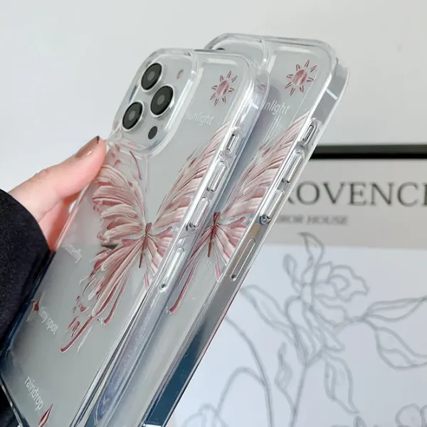 Iphone Cases*Boogzel Clothing Aesthetic Butterfly iPhone Case Clear/pink