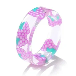 Rings*Boogzel Clothing Aesthetic Clear Fruit Ring