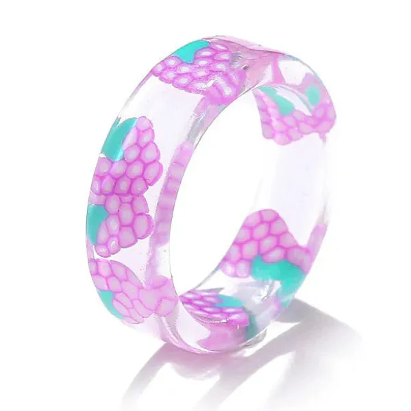 Rings*Boogzel Clothing Aesthetic Clear Fruit Ring