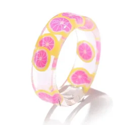 Rings*Boogzel Clothing Aesthetic Clear Fruit Ring