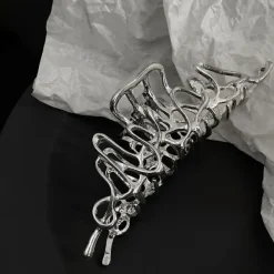 Hair Accessories*Boogzel Clothing Aesthetic Hair Claw Silver