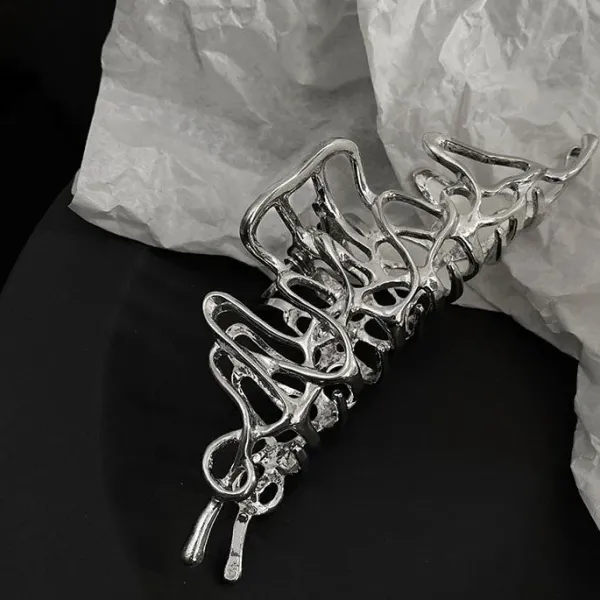 Hair Accessories*Boogzel Clothing Aesthetic Hair Claw Silver