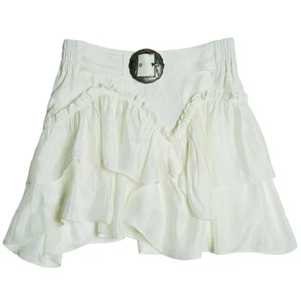 Skirts*Boogzel Clothing Aesthetic Mini Skirt in White