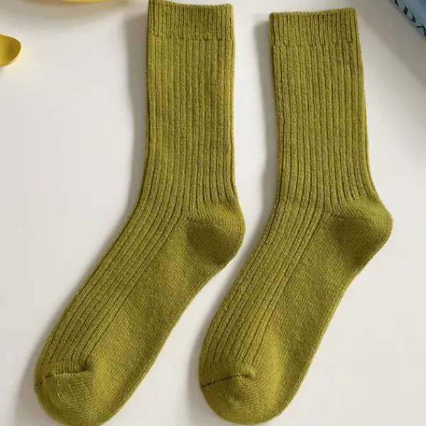 Socks*Boogzel Clothing Aesthetic Ribbed Socks