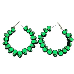 Earrings*Boogzel Clothing Alien Earrings Green