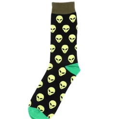 Socks*Boogzel Clothing Alien Socks Black