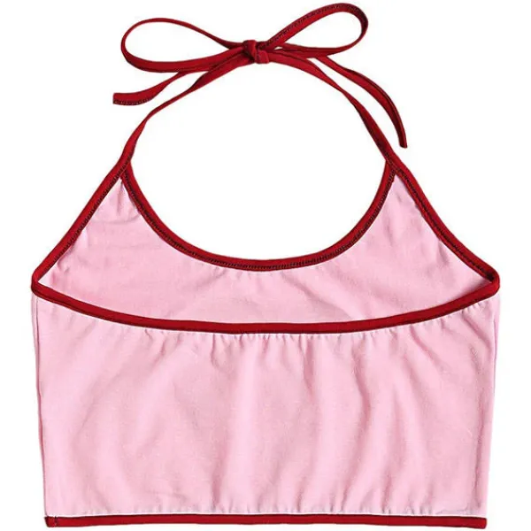 Y2K Tops*Boogzel Clothing All You Need Is Love Halter Top Pink
