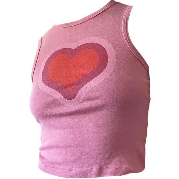 Y2K Tops|Crop Tops*Boogzel Clothing All You Need Is Love Tank Top Pink