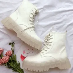 Classics|Boots / Platform Boots*Boogzel Clothing Angel Baby Boots White