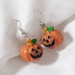 Earrings*Boogzel Clothing Angry Pumpkin Earrings Orange