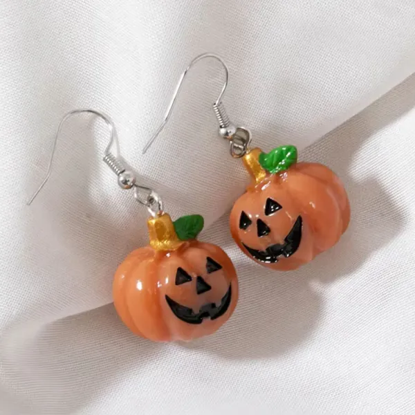 Earrings*Boogzel Clothing Angry Pumpkin Earrings Orange