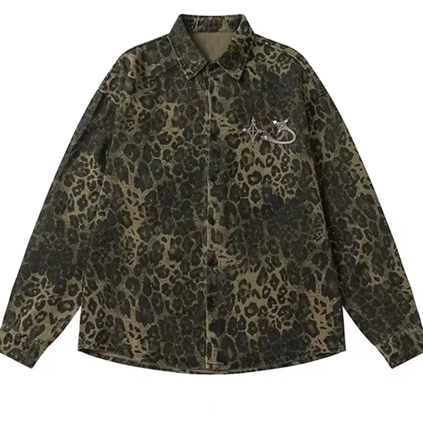 Coats & Jackets*Boogzel Clothing Animal Attraction Leopard Oversized Jacket Brown