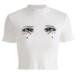 Aesthetic T-Shirts & Graphic Tees|Crop Tops*Boogzel Clothing Anime Crybaby Tee White