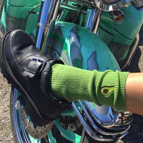 Socks*Boogzel Clothing Antisocial Avocado Socks Green