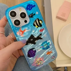 Iphone Cases*Boogzel Clothing Aquaria Fishes iPhone Case Blue