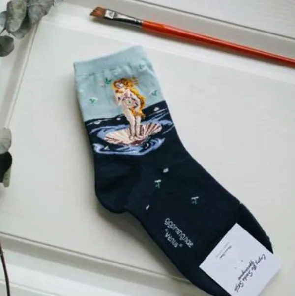 Socks*Boogzel Clothing Art Series 4 Pack Socks Multicolor
