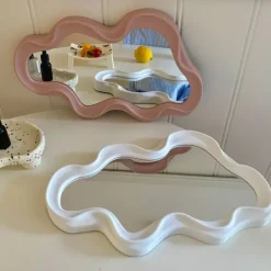 Aesthetic Mirrors|Aesthetic Room Decor*Boogzel Clothing Asymmetrical Aesthetic Wavy Mirror