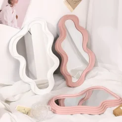 Aesthetic Mirrors|Aesthetic Room Decor*Boogzel Clothing Asymmetrical Aesthetic Wavy Mirror