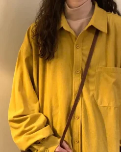Long Sleeve Tops*Boogzel Clothing Autumn Colors Cord Shirt