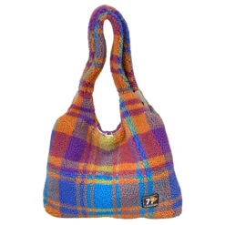 Bags & Purses*Boogzel Clothing Autumn Feels Plaid Tote Bag Multi