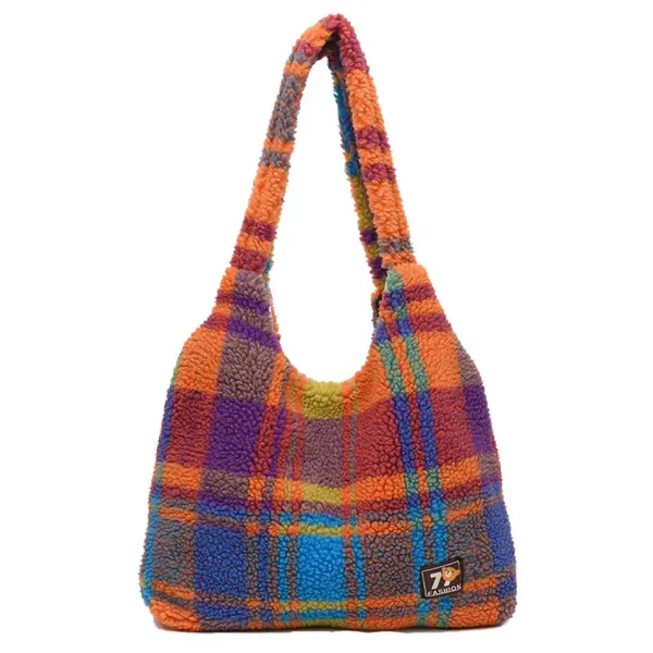 Bags & Purses*Boogzel Clothing Autumn Feels Plaid Tote Bag Multi