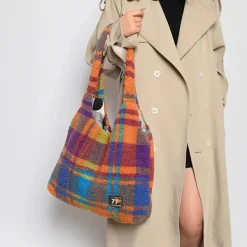 Bags & Purses*Boogzel Clothing Autumn Feels Plaid Tote Bag Multi