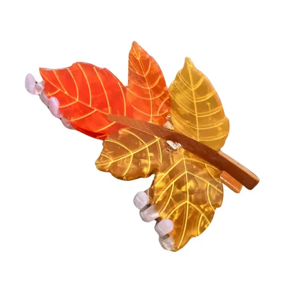 Hair Accessories*Boogzel Clothing Autumn Leaves Hair Claw Orange