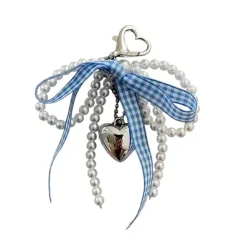 Other*Boogzel Clothing Baby Plaid Bow Shoe Charms Blue