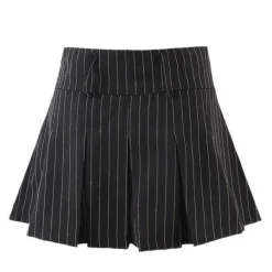 Skirts*Boogzel Clothing Baby Lies Striped Pleated Skirt
