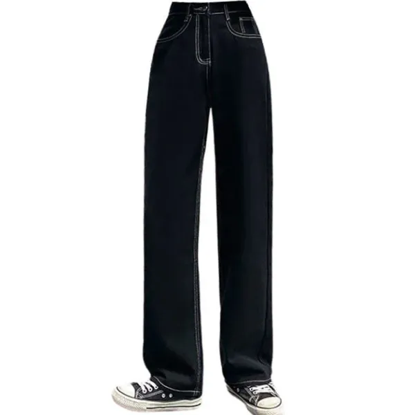Jeans*Boogzel Clothing Baby Lies Wide Jeans Black