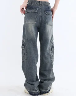 Jeans*Boogzel Clothing Bad Advice Cargo Jeans Blue