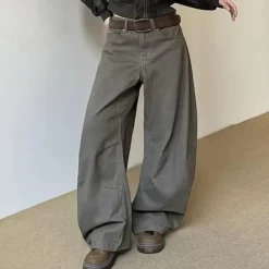 Mens|Jeans*Boogzel Clothing Bad Habits Wide-Leg Jeans Grey