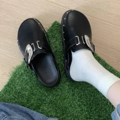 Classics*Boogzel Clothing Bad Manners Slip-On Shoes Black