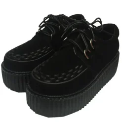 Classics*Boogzel Clothing Bad Manners Velvet Creepers Black