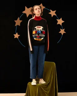 Sweaters*Boogzel Clothing Bad TV Jumper Black