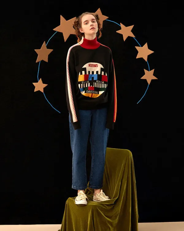 Sweaters*Boogzel Clothing Bad TV Jumper Black