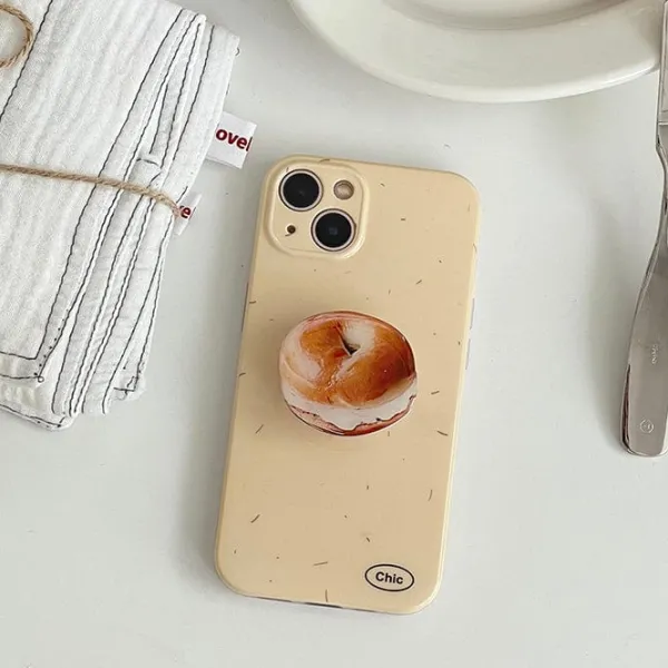 Iphone Cases*Boogzel Clothing Bagel iPhone Case Yellow