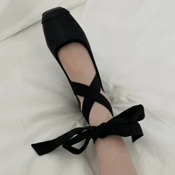 Classics*Boogzel Clothing Ballet Class Cross-Strap Flats