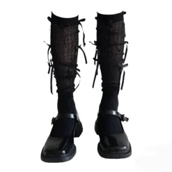 Socks*Boogzel Clothing Ballet Core Bow High Socks