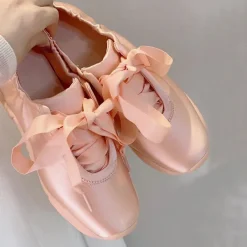Mad|Aesthetic Sneakers*Boogzel Clothing Balletcore Aesthetic Satin Bow Sneakers