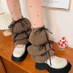 Other*Boogzel Clothing Balletcore Bows Leg Warmers