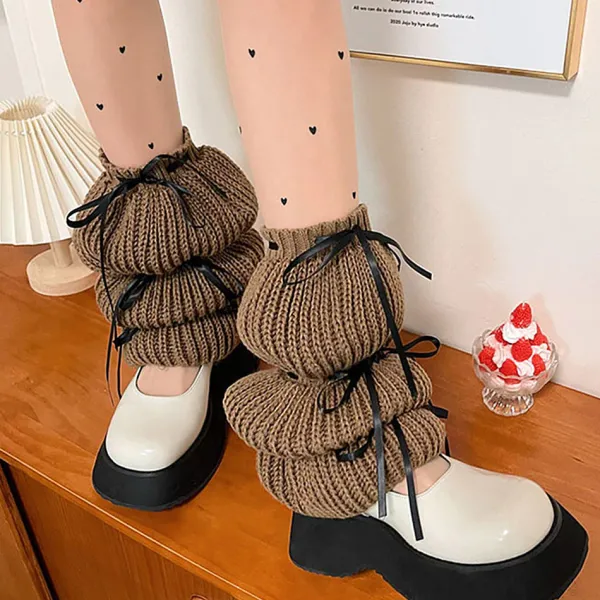 Other*Boogzel Clothing Balletcore Bows Leg Warmers