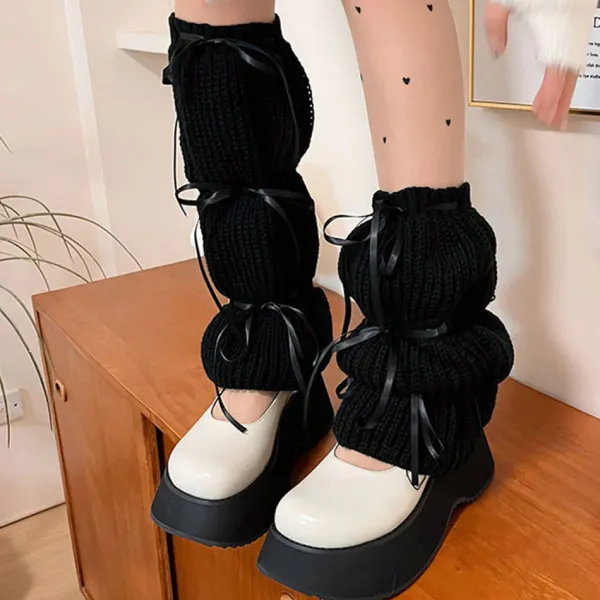Other*Boogzel Clothing Balletcore Bows Leg Warmers